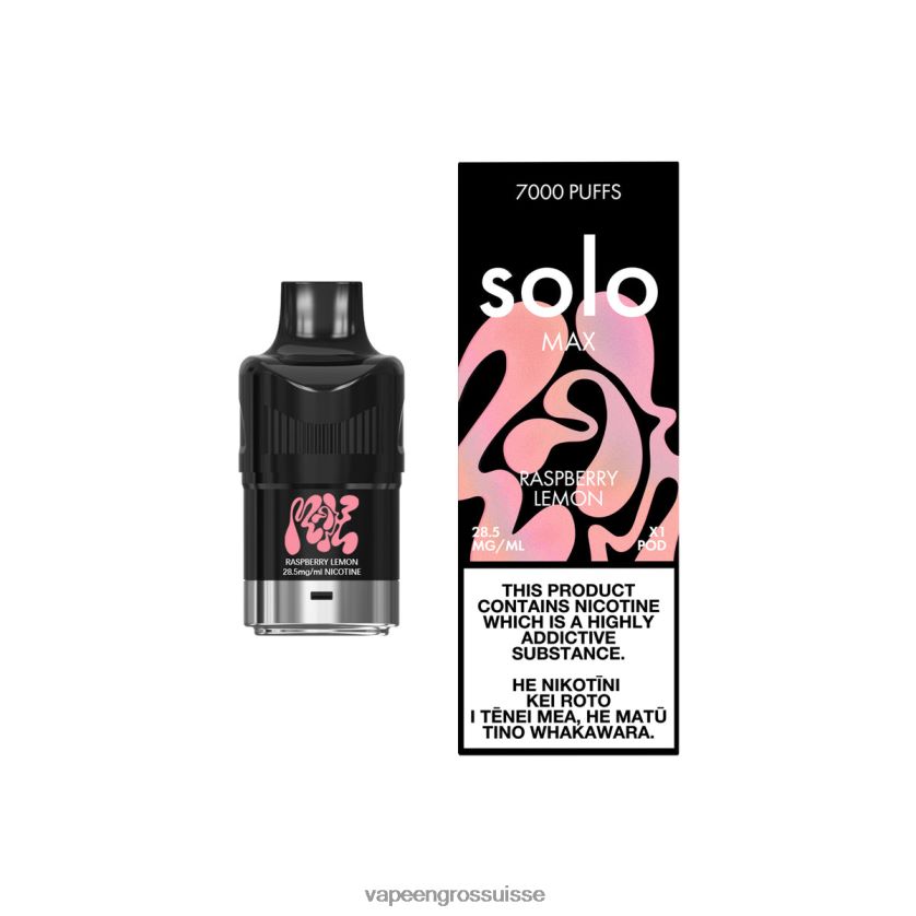 E Liquide Suisse - Solo MAX cosse citron framboise 8FJPV476