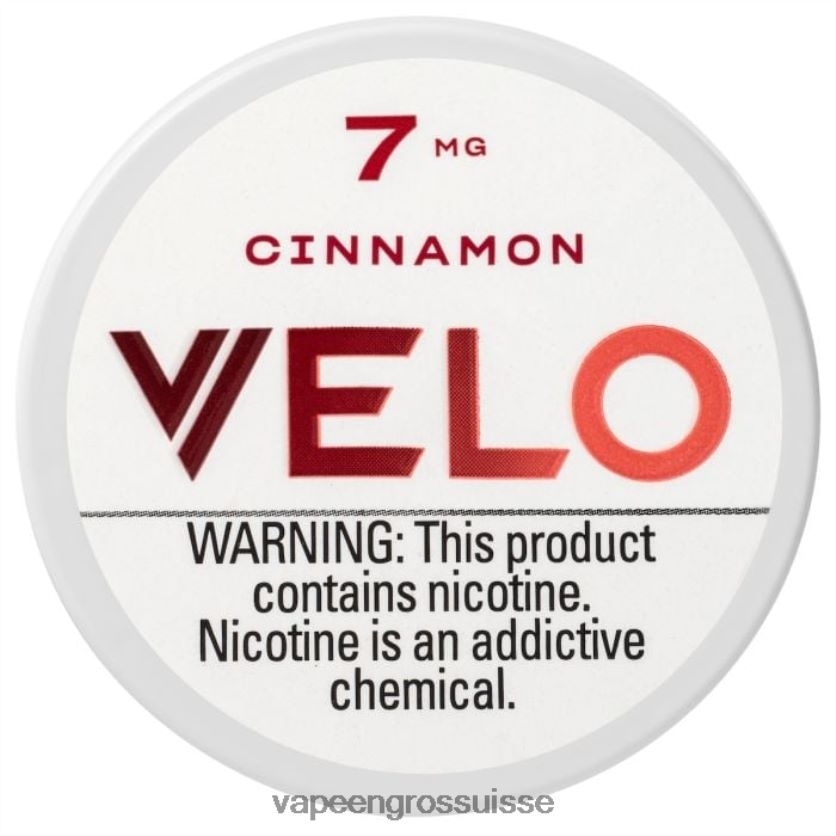 E Liquide Suisse - cannelle 82F24250 VELO sachet de nicotine 7mg