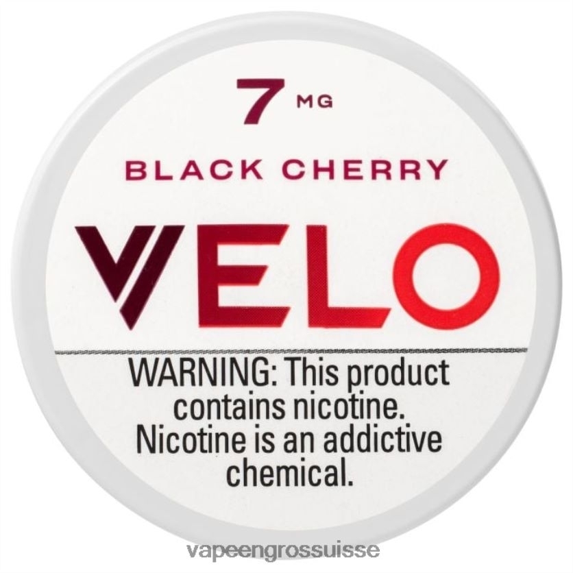 Vape Genève - cerise noire 82F24246 VELO sachet de nicotine 7mg