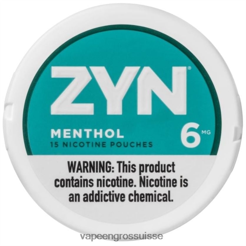 Vape En Gros Suisse - menthol 82F24223 ZYN sachet de nicotine 6mg