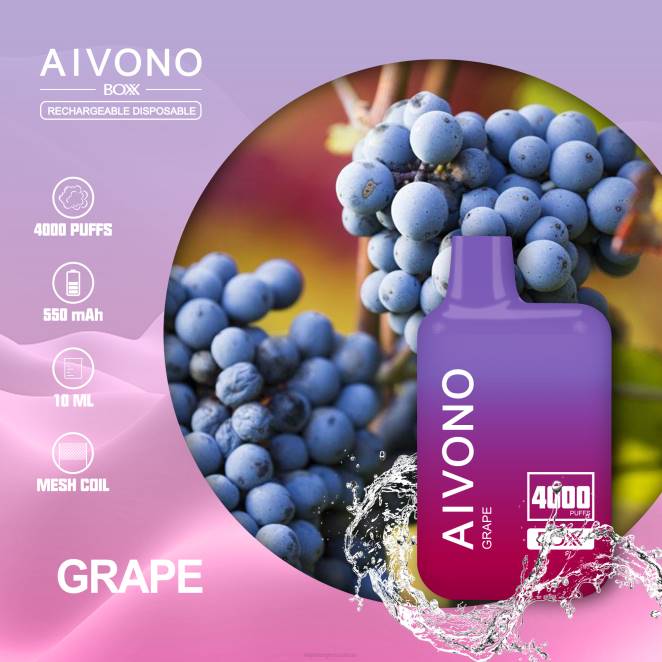 Cigarette Électronique Genève - Aivono AIM BOXX 4000 raisin 446J213