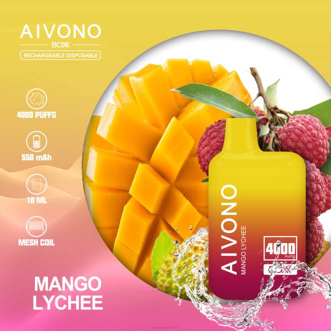 E Liquide Suisse - Aivono AIM BOXX 4000 litchi mangue 446J216