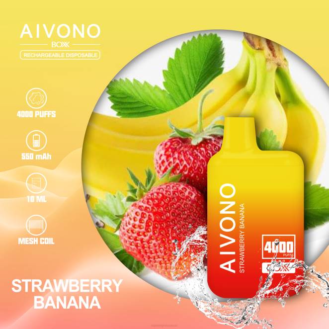 Eliquide En Gros - Aivono AIM BOXX 4000 fraise banane 446J231