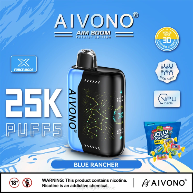 Vapoteuse En Gros - Aivono AIM BOOM 25000 éleveur bleu 446J344