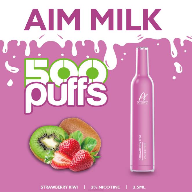 Vape En Gros - Aivono AIM MILK 500 fraise-kiwi 446J271