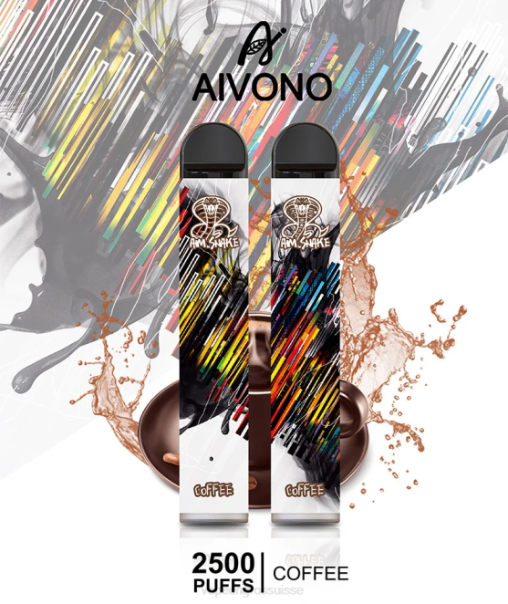 E Liquide Suisse - Aivono AIM SNAKE 2500 café 446J300