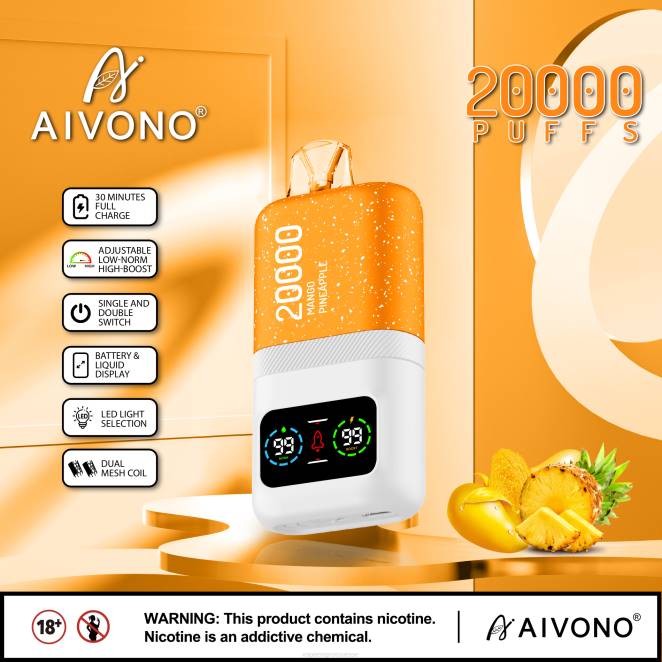 Eliquide En Gros - Aivono AIM magic 20000 mangue ananas 446J77