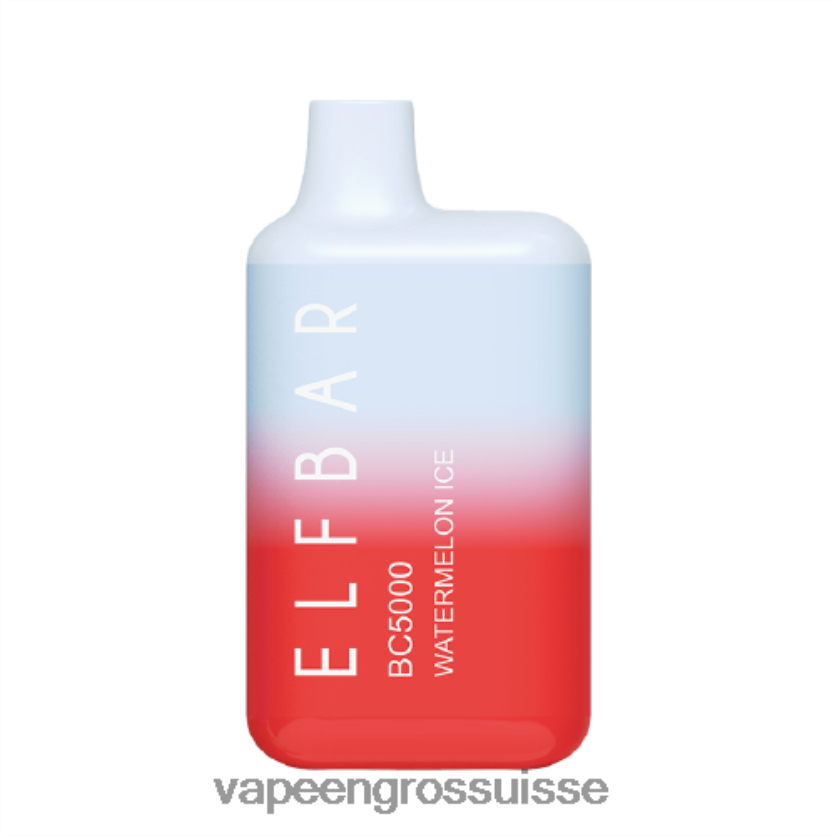 E Liquide Suisse - glace à la pastèque 82F242314 ELFBAR BC5000