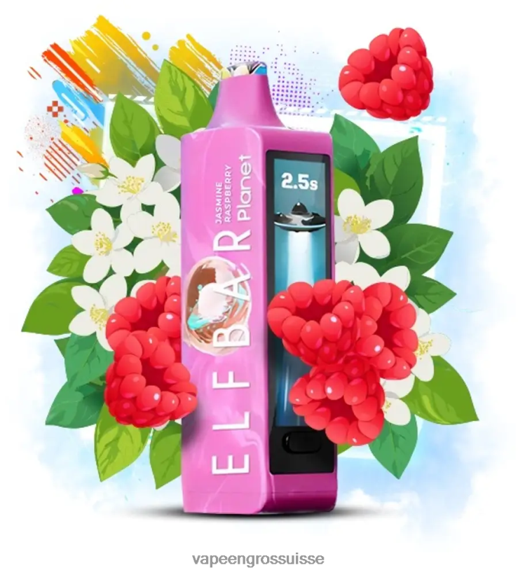 Vape En Gros - jasmin framboise Elf Bar Planet 25000 L6J2J619