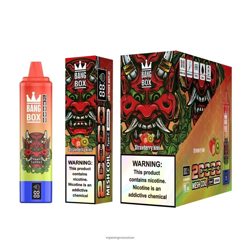 Vape En Gros - fraise-kiwi 82F242126 Bang Box 20000