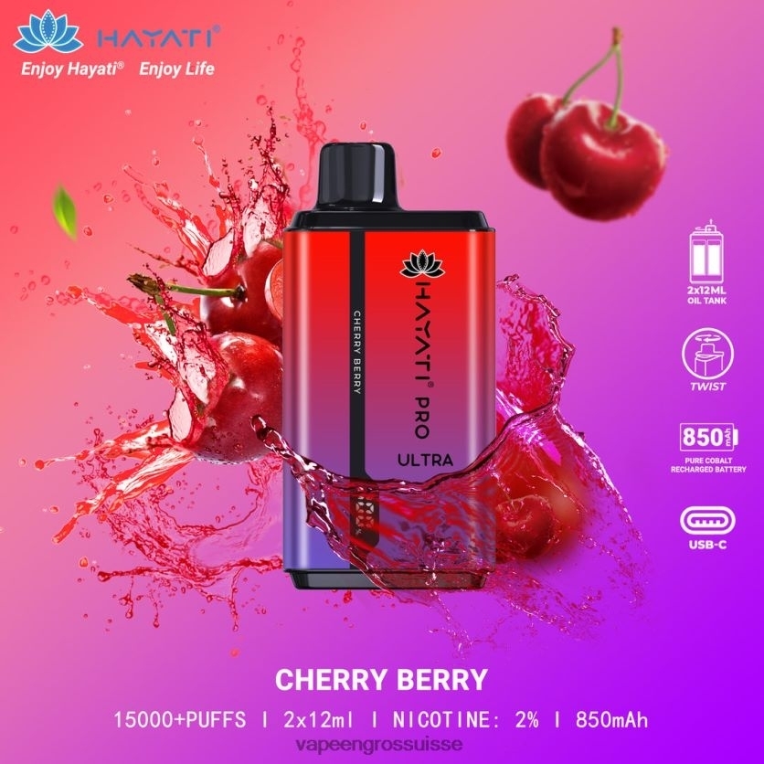 E Liquide Suisse - baie de cerise 82F242204 Hayati Pro Ultra