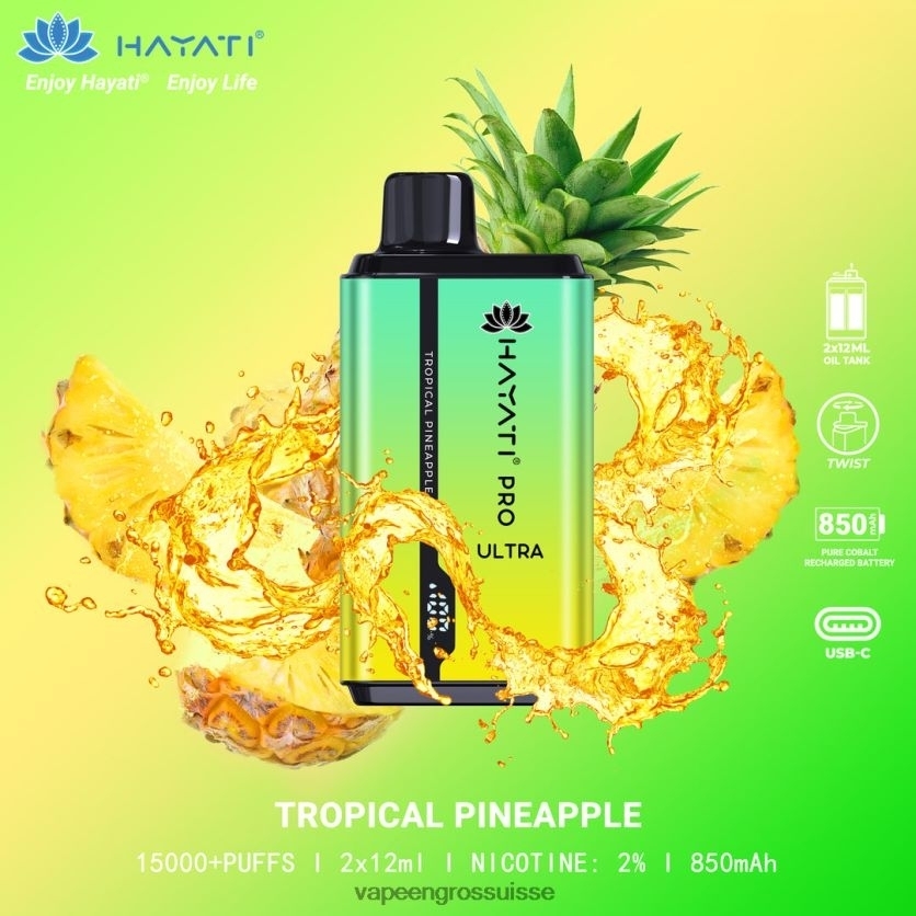 Magasin Vape Genève - ananas tropical 82F242218 Hayati Pro Ultra