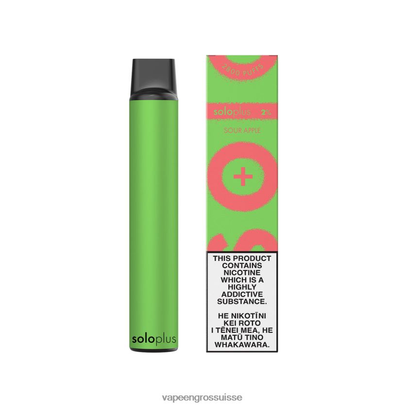 Vape Genève - Solo Plus vape jetable pomme aigre 8FJPV430