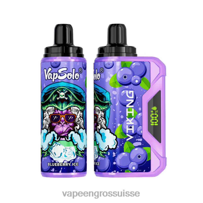 Vape Genève - Vapsolo VIKING vape jetable myrtille V084P130